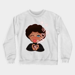 Black Girl Sparkling Joy & Positivity Crewneck Sweatshirt